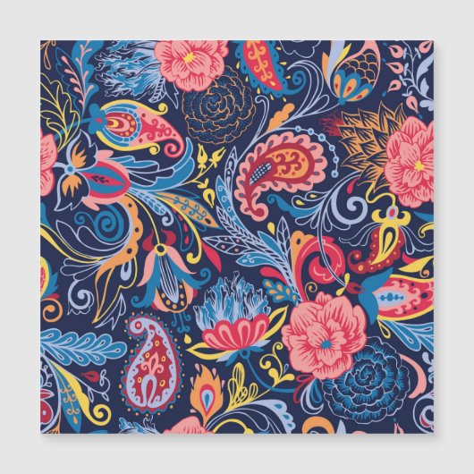 ヴィンテージペイズリーシームレスパターンデザイン (正面)