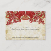 ヴィンテージペイズリーダマスクテーブル座席表 プレイスカード (裏面)