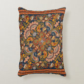 ヴィンテージペイズリーバンダナプリント、シルクネックスカーフ又は アクセントクッション (正面(垂直))