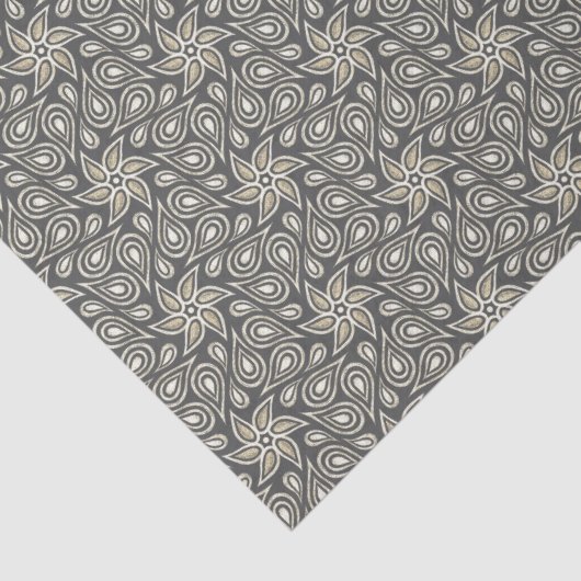 ヴィンテージペイズリーパターンフローラエレガントヴィンテージ 薄葉紙 (詳細)