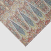 ヴィンテージペイズリーパターンブルーレッドグレーデコパージュ 薄葉紙 (詳細)