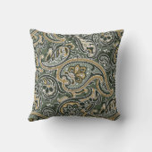 ヴィンテージペイズリー東洋民族パターンシームレスp クッション (裏面)