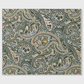 ヴィンテージペイズリー東洋民族パターンシームレスp ラッピングペーパー (フラット)