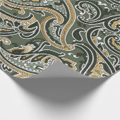 ヴィンテージペイズリー東洋民族パターンシームレスp ラッピングペーパー (角)