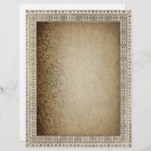 ヴィンテージペイズリー紙レターヘッド (正面/裏面)