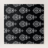 ヴィンテージペイズリー、シームレスパエレガントターン。 ジグソーパズル (横)