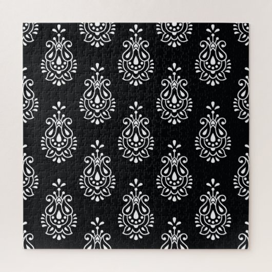 ヴィンテージペイズリー、シームレスパエレガントターン。 ジグソーパズル (縦)