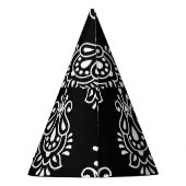 ヴィンテージペイズリー、シームレスパエレガントターン。 パーティーハット (裏面)