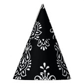 ヴィンテージペイズリー、シームレスパエレガントターン。 パーティーハット (左)