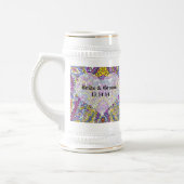 ヴィンテージペイズリー ビールジョッキ (左)