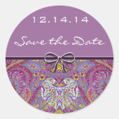 ヴィンテージペイズリー ラウンドシール (正面)