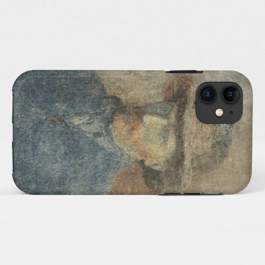ヴィンテージペインターリーポートレートモバイルケース Case-Mate iPhoneケース (裏面(横))