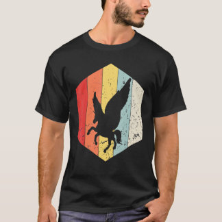 ヴィンテージペガサスレトロペガサスアニマルシルエット60 Tシャツ