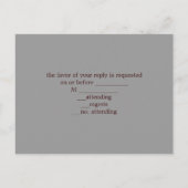 ヴィンテージペストリーブライダルシャワー茶パーティー インビテーションポストカード (裏面)