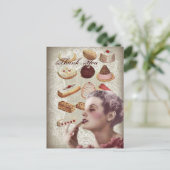 ヴィンテージペストリーブライダルシャワー茶パーティー ポストカード (スタンド正面)