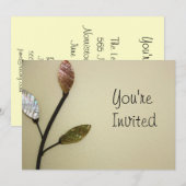 ヴィンテージペタルズのご招待 招待状 (正面/裏面)