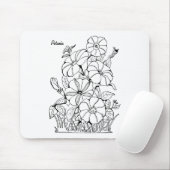 ヴィンテージペチュニア マウスパッド (マウス)