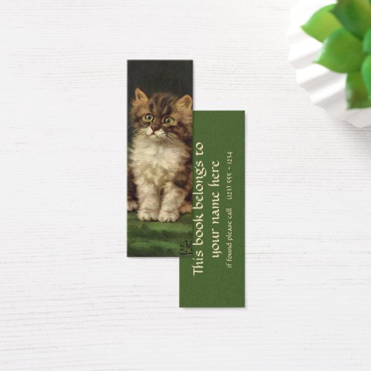 ヴィンテージペットかわいいストライプのタビーキャット (デスク)