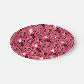 ヴィンテージペットキャットドッグフローラガーデンパーティー ペーパープレート (アングル)