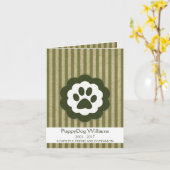 ヴィンテージペット損失記念カード カード (黄色い花)