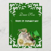 ヴィンテージペット聖パトリックの日孫 シーズンカード (正面/裏面)