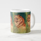 ヴィンテージペット長毛橙猫 ジャンボコーヒーマグカップ (正面右)