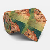 ヴィンテージペット長毛橙猫 ネクタイ (ロール)