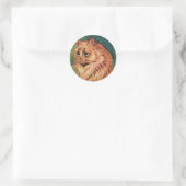 ヴィンテージペット長毛橙猫 ラウンドシール (バッグ)