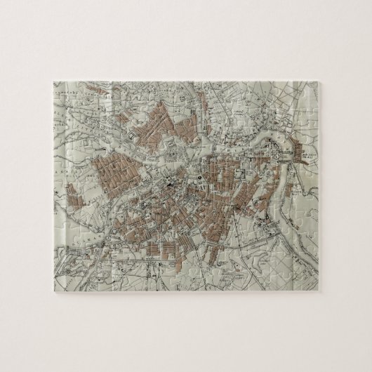ヴィンテージペテルブルクの地図（1893年） ジグソーパズル (横)