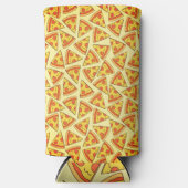 ヴィンテージペパロニピザスライス スリム缶クーラー (正面)