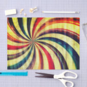 ヴィンテージペパーミントストライプのキャンディは赤い青色を渦巻く 薄葉紙 (クラフト)