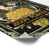 ヴィンテージペリエのシャンパンポスター ポスター (角)