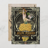 ヴィンテージペリエシャンパンハガキ ポストカード (正面/裏面)