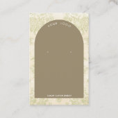 ヴィンテージペリドットアーチイヤリングディスプレイ 名刺 (正面)