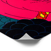 ヴィンテージペルシアデザインプリント ポスター (角)