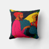 ヴィンテージペルシアデザイン装飾用クッション クッション (裏面)