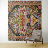 ヴィンテージペルシアフローラの花ミッドセンチュリー タペストリー (インサイチュ)