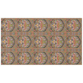 ヴィンテージペルシアフローラの花ミッドセンチュリー テーブルクロス (正面(横))