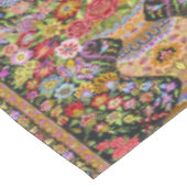 ヴィンテージペルシアフローラの花ミッドセンチュリー テーブルクロス (アングル)