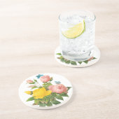 ヴィンテージペルシャイエローローズティーバラズバイルドゥート コースター (側面)