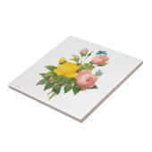 ヴィンテージペルシャイエローローズティーバラズバイルドゥート タイル (側面)