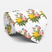 ヴィンテージペルシャイエローローズティーバラズバイルドゥート ネクタイ (ロール)