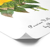 ヴィンテージペルシャイエローローズティーバラズバイルドゥート ポスター (角)