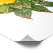 ヴィンテージペルシャイエローローズティーバラズバイルドゥート ポスター (角)