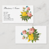 ヴィンテージペルシャイエローローズティーバラズバイルドゥート 名刺 (正面/裏面)