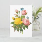 ヴィンテージペルシャイエローローズバイルドート招待状 (スタンド正面)