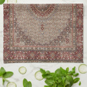 ヴィンテージペルシャトルコ東洋の絨毯カーペット キッチンタオル (折り畳み)