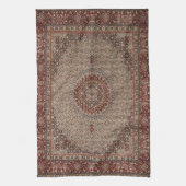 ヴィンテージペルシャトルコ東洋の絨毯カーペット キッチンタオル (縦)