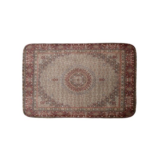 ヴィンテージペルシャトルコ東洋の絨毯カーペット バスマット (正面)