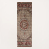 ヴィンテージペルシャトルコ東洋の絨毯カーペット ヨガマット (正面)